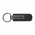 Chevrolet Corvette C7 Z06 Black Chrome Metal Plate Pu Leather Key Chain Keychain Official Licensed