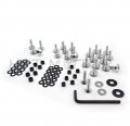 Httmt Mt215-004-rd- Silver Motorcycle Normal Fairing Bolts For 2003 2004 Suzuk Gsxr1000 Gsx-r 1000 