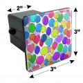 Colorful Balloons Pattern Tow Trailer Hitch Cover Plug Insert