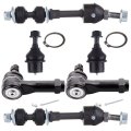 6-piece Fit 2005008 Ford F-150006-2008 For Lincoln Mark Lt 2 Front Lower Ball Joint 2 Outer Tie Rod End 2 Sway Bar Link 