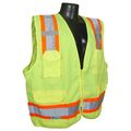 Radians Sv62-2zgt-l Class 2 Two Tone Surveyor Safety Vests Solid Twill Green Large 