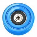 Uxcell 2pcs 40x13x1mm Roller Idler Bearing Pulley Sliding Conveyor Wheel Threaded Rod M810 Blue
