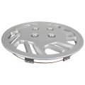 Silver Universal Hubcaps 14 In Wheel Covers Corrosion Free Sturdy Abs Full Lug Skin For Acura Chevrolet Dodge Ford Honda