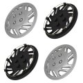 Silver Universal Hubcaps 14 In Wheel Covers Corrosion Free Sturdy Abs Full Lug Skin For Acura Chevrolet Dodge Ford Honda