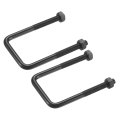2 Sets M6 Square U-bolts 35mm 1 38 Inner Width 70mm 76 Length 304 Stainless Steel U-clamp Bolt Electroplated With Nuts For 