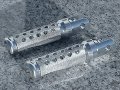 I5 Polished Slash Front Foot Pegs For Kawasaki Z125 Z 125 Pro Ninja 300 Zx6 Zx6r Zx10 Zx10r 2003-2024