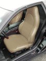Iggee Artificial Leather Custom Made Original Fit Front Seat Covers Designed For 1997-2004 Chevy Corvette C5 Beige 