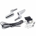 Httmt- 39mm Chrome Turn Signal Front Directional Relocation Kit Compatible With 88 Up Xl 91-05 Dyna P N Mt224-022-cd