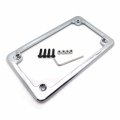 Smt-universal Compatible With Suzuki Kawasaki Harley Chrome License Plate Frame Motorcycle B00zzlmhlo