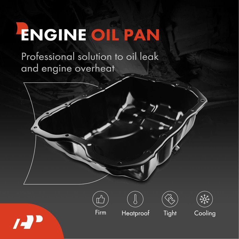 A-premium Lower Engine Oil Pan Sump With Drain Plug Compatible Volkswagen Jetta Passat Cc Golf Tiguan Beetle Eos Audi A3