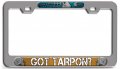 Got Tarpon Fishing Ch 3d Metal License Plate Frame Auto Suv Truck Tag Holder I61 