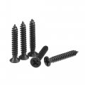 Uxcell M3 X 20mm Wood Screws Phillips Flat Head Carbon Steel Self Tapping Black 200pcs