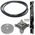 Caltric Deck Blade Spindle Belt Pulley Kit Compatible With Husqvarna Lgt2654 Lgth2454 Yth24v54