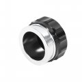 X Autohaux 1 5 Id Aluminium Alloy Automobile Weld On Filler Neck Cap Oil Fuel Tank Silver Tone Black