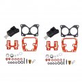 Wflnhb 2 Pcs Carb Carburetor Repair Kit Replacement For Johnson Evinrude 439076 Crossflow V4 V6