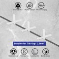 1200pcs Tile Spacers 2 5mm 3 32 Cross Shape Wall Floor Spacer Tiling Tools For Ceramic Installation White