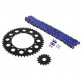 Kawasaki Klx300r 300 R Blue O Ring Chain And Sprocket Black 15 48 110l