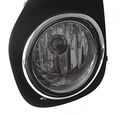Bumper Driving Fog Lights Lamps Chrome For 2015-2016 Toyota Yaris Hatchback 2-door 4-door 