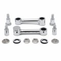 Httmt- Chrome Front Fender Mount Bracket Kits Compatible With H-d 93-06 Softail Springer Fxsts P N Tghd-had047-cd
