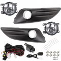 Labwork Fog Lights Assembly Replacement For 2014-2016 Ford Fiesta Clear Lens Bumper Lamp Left Right Side Passenger Driver