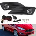 Labwork Fog Lights Assembly Replacement For 2014-2016 Ford Fiesta Clear Lens Bumper Lamp Left Right Side Passenger Driver