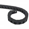 Yxq R15 Drag Chain 7x7mm Black Plastic 1m Leaf Flexible Nested Semi Closed Cable Wire Carrier Internal Content Protected For 