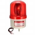 Uxcell Warning Light Rotating Flashing Industrial Signal Alarm Lamp Buzzer 90db Ac 110v Red Lte1101lj