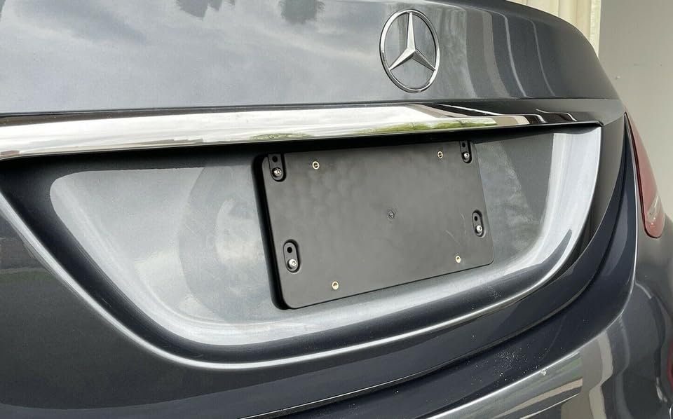 Rear Bumper Plastic License Plate Holder Set Bracket For Mercedesa Benz Sl-class Sl400 Sl450 Sl500 Sl63 Amg 2013a 2024a Holder
