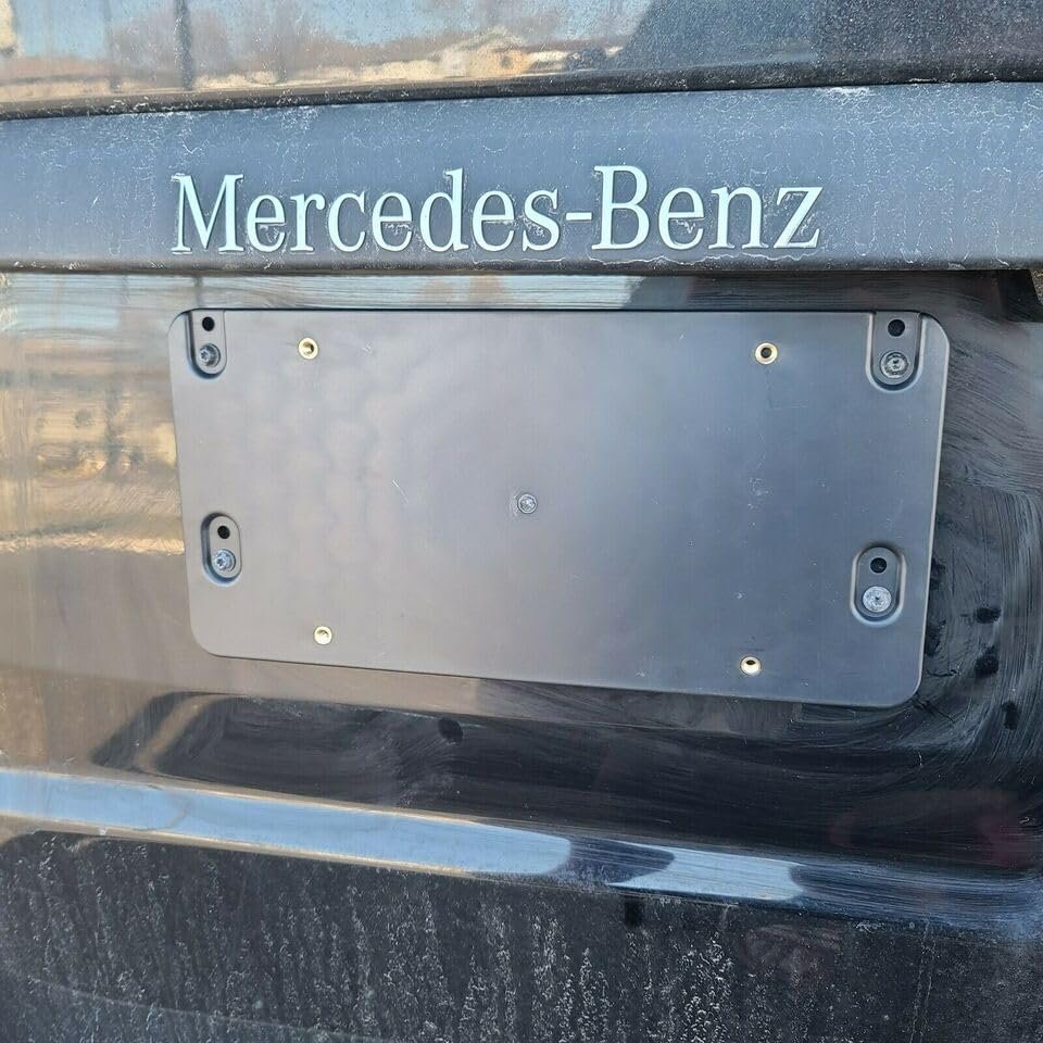 Rear Bumper Plastic License Plate Holder Set Bracket For Mercedesa Benz Sl-class Sl400 Sl450 Sl500 Sl63 Amg 2013a 2024a Holder