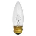 Halco 1012 25etc 130v Clear 25 Watt B10 Blunt Tip Lamp Medium E26 Base 180 Lumens 3 000hr Life 130 Volt 