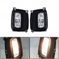 Front Driving Fog Light Assembly With Bulbs Bezel Set For 2014 2015 Sorento 2 Pack Halogen Chrome Housing And Clear Lens