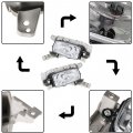 Front Driving Fog Light Assembly With Bulbs Bezel Set For 2014 2015 Sorento 2 Pack Halogen Chrome Housing And Clear Lens