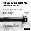 Autobahn88 Motorcycle Engine Bolt Dress-up Kit Compatible With Honda Cb1000r 2008-2017 Black Set Of 22