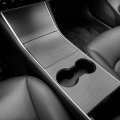 Tesla Model 3 Y Center Console Wrap Kit Abs Carbon Fiber Pattern Interior Decoration Cover For 2017 2020 And 