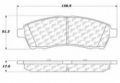 Centric Parts 102 07570 Series Semi Metallic Standard Brake Pad 