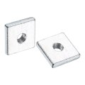 25pcs M3x10mmx2mm Square Nuts Carbon Steel Zinc Plated Coarse Thread Fasteners For Home Repairs And Professional Engineering 