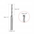 Uxcell 5pcs 1 8 Shank 2 0mm X 15mm Carbide End Mill Cnc Router Bits Flute Milling Bit For Acrylic Pvc Mdf Wood