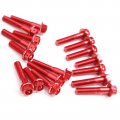 Autobahn88 Motorcycle Engine Bolt Dress-up Kit Compatible With Honda Vfr800x Crossrunner X 800 2011-2017 Red Set Of 22