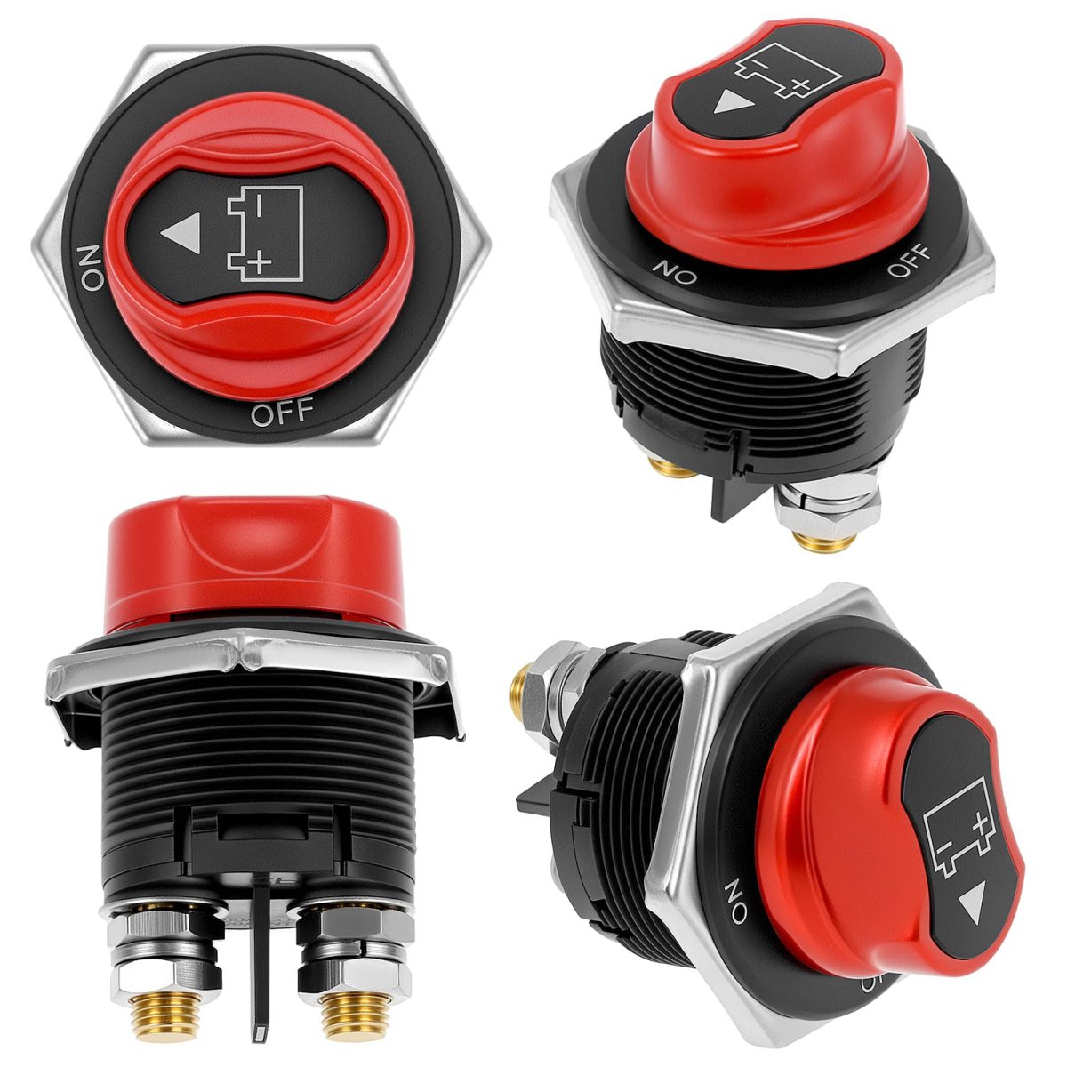 Battery Disconnect Switch 200a Master Isolator For 12v-48v Systems Heavy Duty Waterproof On Off Power Cut Boat Car