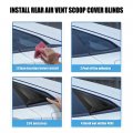 X Autohaux 1 Pair For Toyota Corolla 2020-2022 Rear Side Window Louvers Air Vent Scoop Streamline Shades Cover Blinds