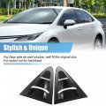 X Autohaux 1 Pair For Toyota Corolla 2020-2022 Rear Side Window Louvers Air Vent Scoop Streamline Shades Cover Blinds