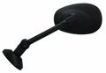 932061bp Universal Long Stem Fairing Mount Mini Oval Mirror Black Convex Adjustable Windshield Side For Powersports 