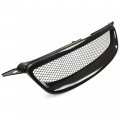 Hecasa Front Bumper Grill Compatible With 2003-2007 Toyota Corolla Ce Le S Xrs 4-door Hood Mesh Grille Powder Coated Black