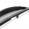 Hecasa Front Bumper Grill Compatible With 2003-2007 Toyota Corolla Ce Le S Xrs 4-door Hood Mesh Grille Powder Coated Black