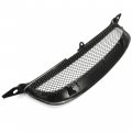 Hecasa Front Bumper Grill Compatible With 2003-2007 Toyota Corolla Ce Le S Xrs 4-door Hood Mesh Grille Powder Coated Black