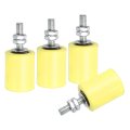4pcs Slide Gate Guide Roller 1-5 8 Dia X 2 Length Nylon Rollers Support Assembly Universal Sealed Ball Bearing Rolling Guider 