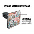Superman Button Pattern Tow Trailer Hitch Cover Plug Insert