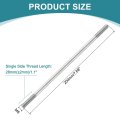 5pcs Double Ended Stud Screws M8x200mm 304 Stainless Steel Dual Threaded Rod Bolts With Nuts And Flat Lock Washers End Screw