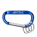 Ipick Image Officially Licensed Ford F-150 Stx Laser-etched Blue Metal Carabiner Keychain With Split Key Rings