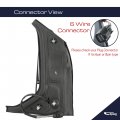 Spieg Driver Side Mirror Replacement For Ford Transit 150 Cargo Van 2015-2019 Power Adjusted Heated W Turn Signal Manual Fold